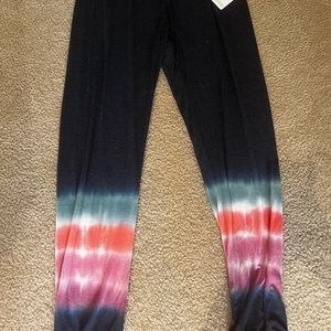 PJ Salvage Blue tie dye pajama pants NEW WITH TAGS